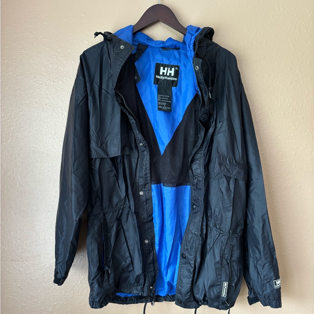 Helly Hansen *vintage vibes* long rain jacket with hood